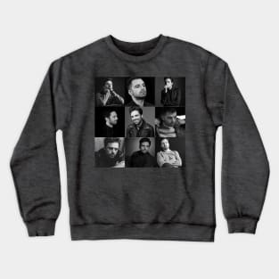 Sebastian Stan - Collage black and white Leo zodiac Crewneck Sweatshirt